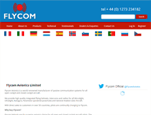 Tablet Screenshot of flycom.co.uk